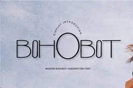 Schriftart Bohobot